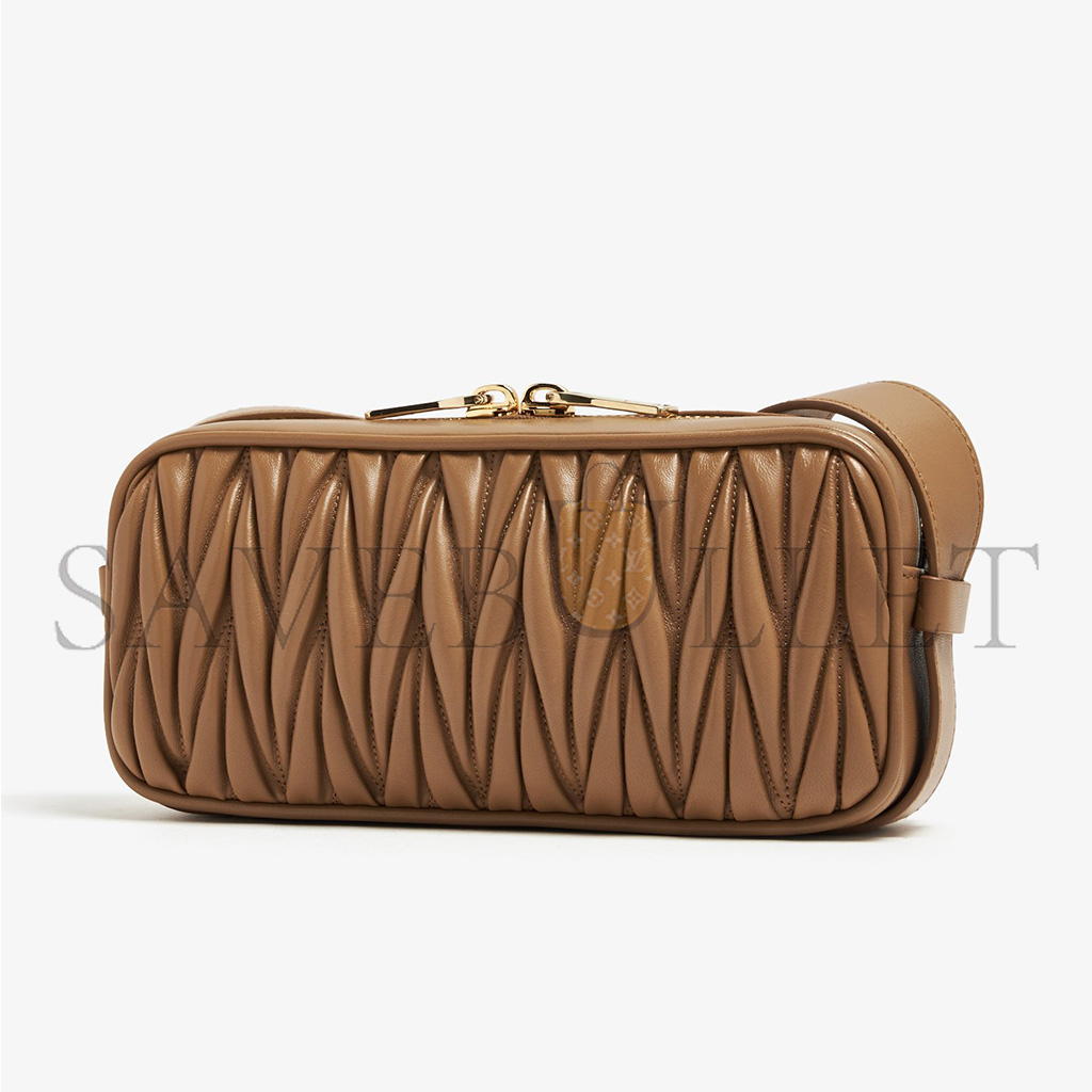 M1v M1v materasse embossed nappa leather shoulder bag 5bc158 (24.5*11.5*7cm)